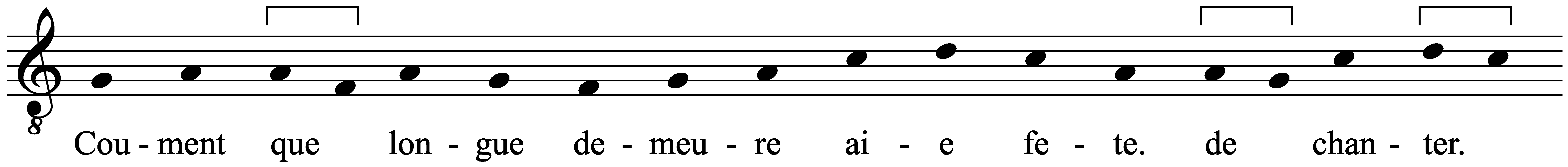 Work musical notation